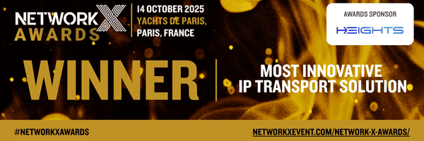 Image of the Network X 2025 Awards for the most innovative ip transport solution
