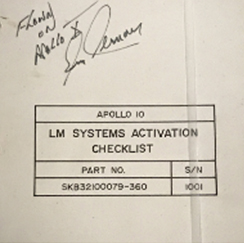 Apollo 10 Checklist