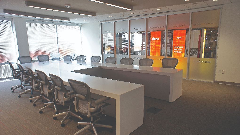 A conference room in the Executive Briefing Center