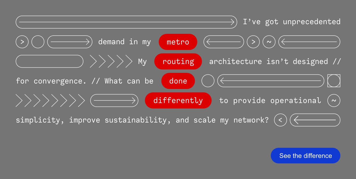 Metro routing done differently