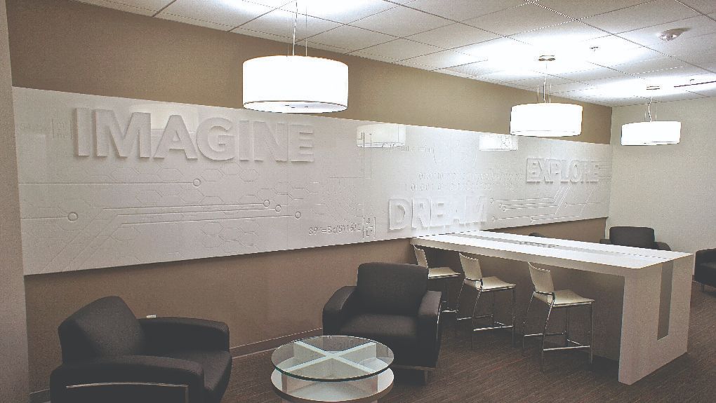 Collaboration area in the Executive Briefing Center
