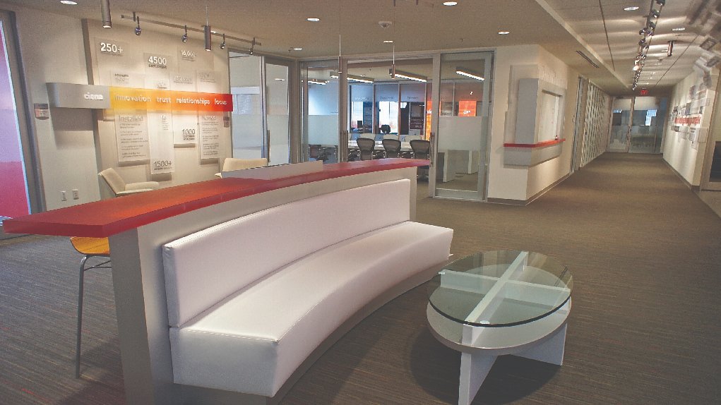 The interior of the Executive Briefing Center