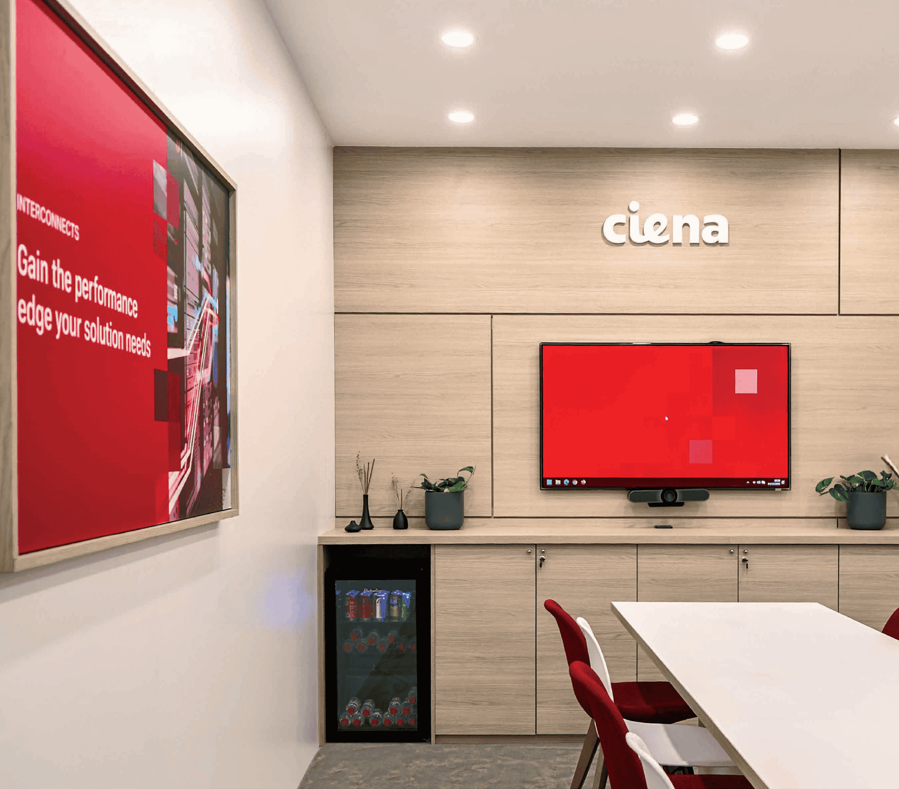 the Ciena room at Mobile World Congress